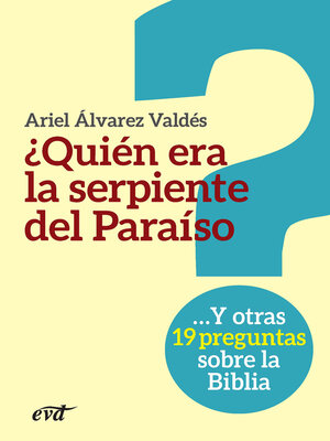 cover image of ¿Quién era la serpiente del Paraíso?